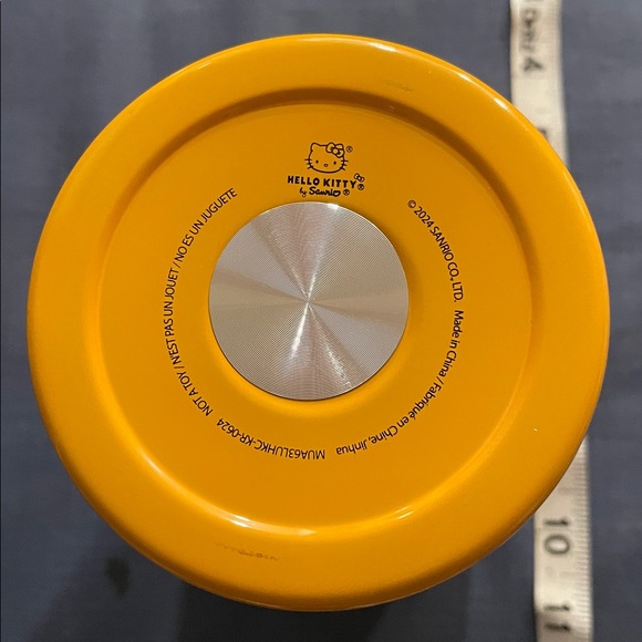 Hello Kitty Tumbler Halloween mummy Insulated Orange with handle New 7” tall - Picture 6 of 6